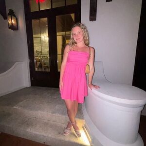 Pink Mini Bow Dress Petal and Pup